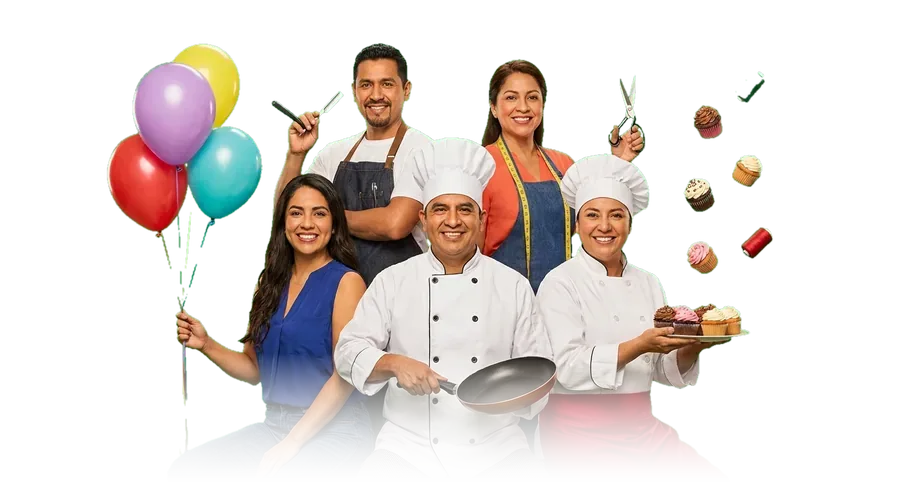 Profesionales de distintos oficios que estudian en Sably desde México