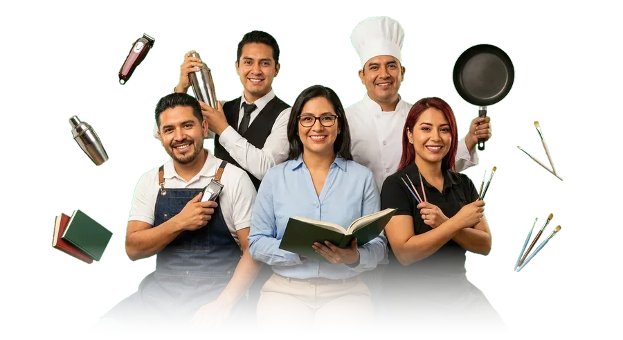 Profesionales de distintos oficios que estudian en Sably desde Estados Unidos